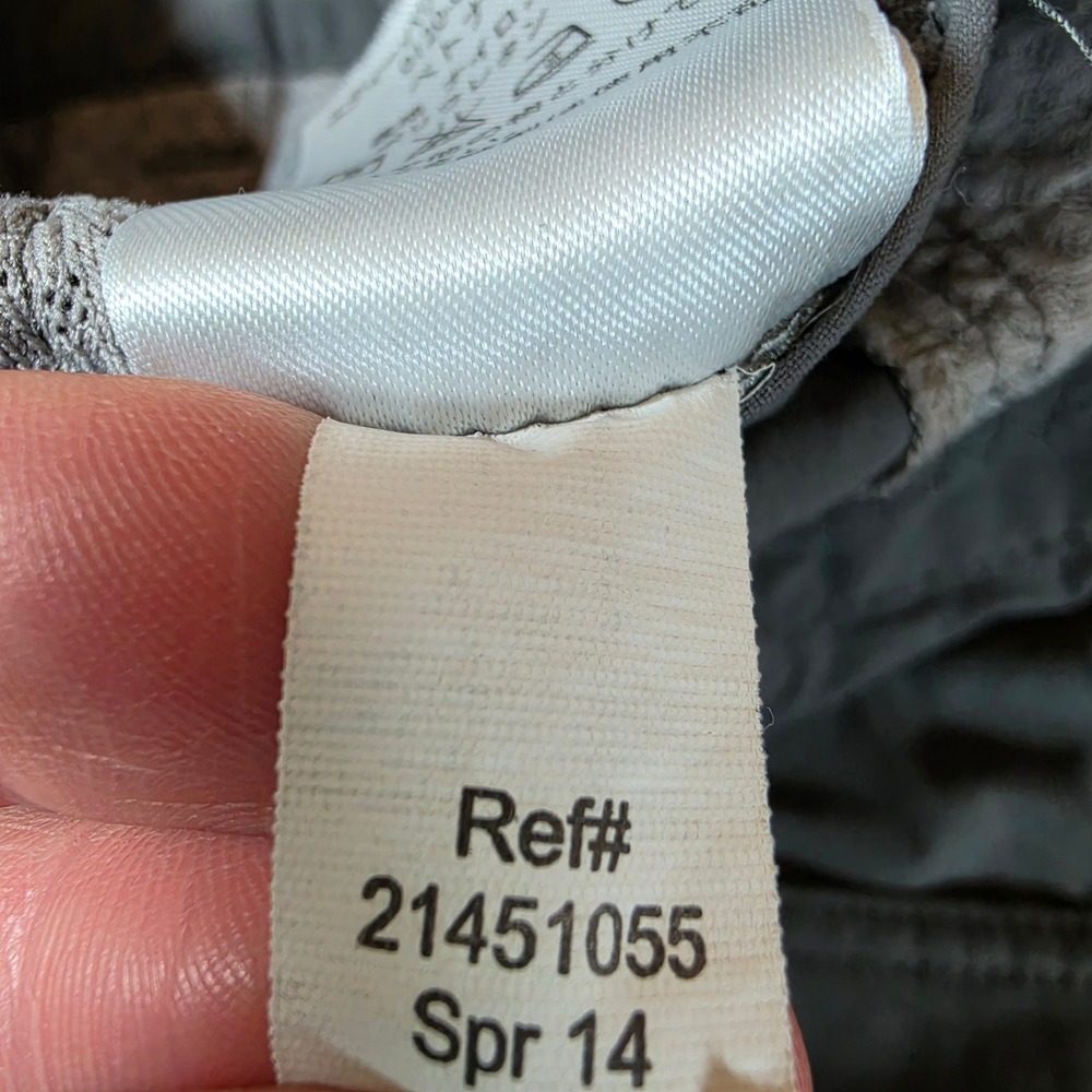Eddie Bauer Travex Pants Womens 12 35/34 Grey Roll Up Nylon Stretch Hiking - Picture 4 of 10